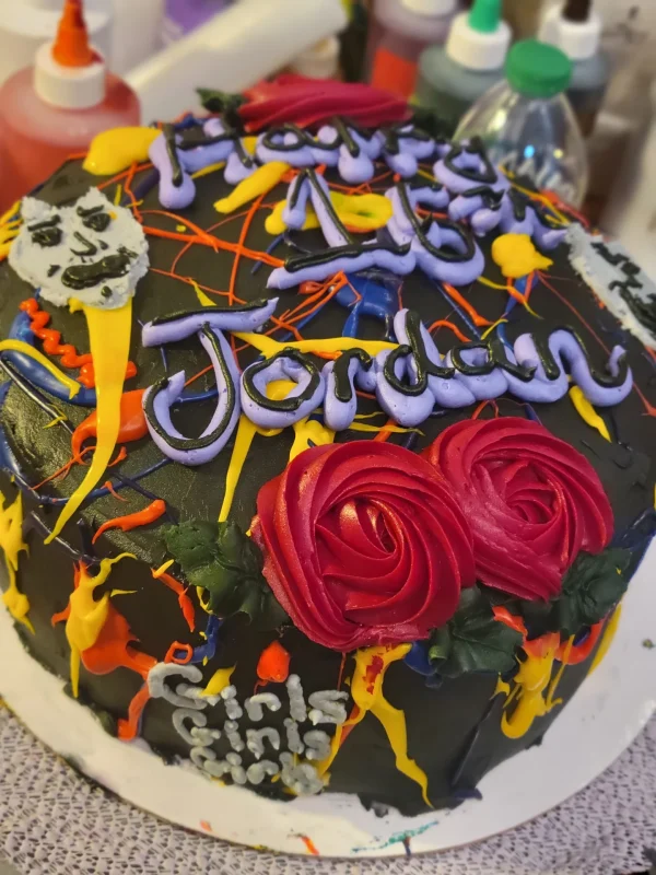 Custom 80s Hairband Cake
