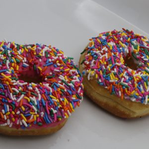 Pink Sprinkle Donut